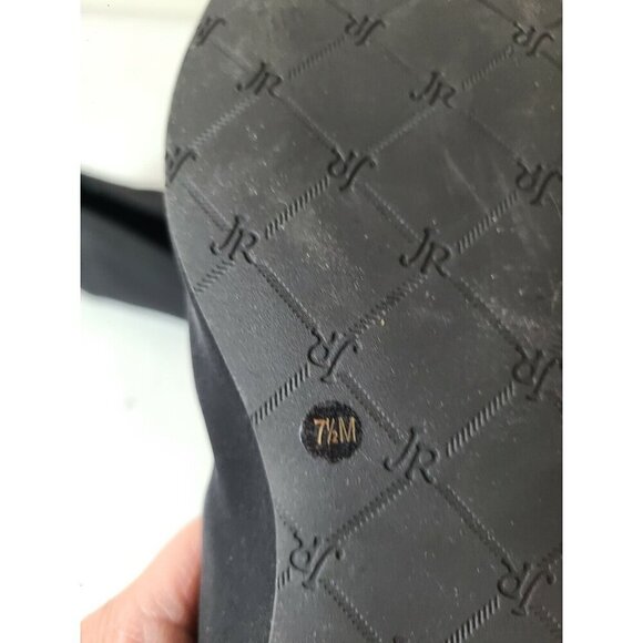 Jack Rogers Womens Ballet Flats Size 7.5M Black Leopard Print Slip On Shoes - Picture 8 of 8